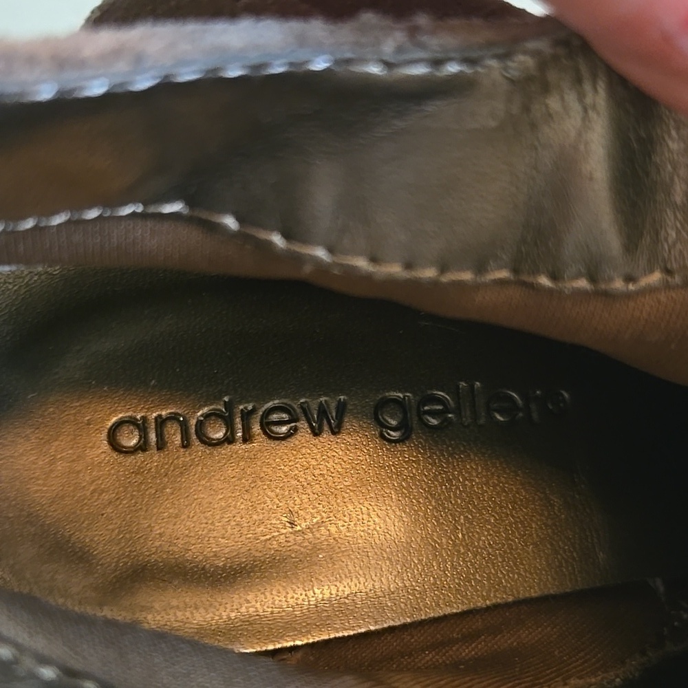 Andrew Geller Taupe Ankle Boots size 6.5 - Picture 7 of 7